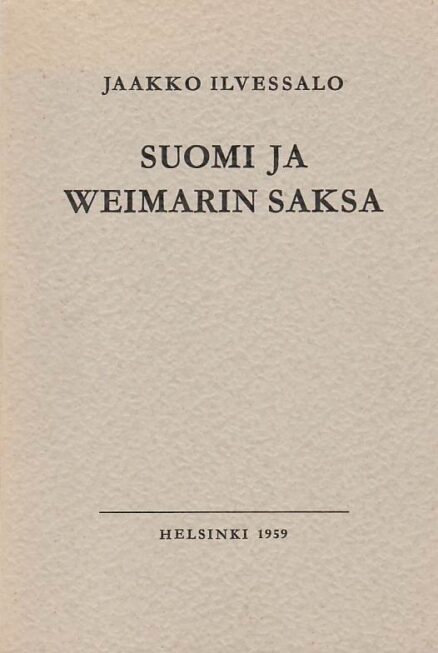 Suomi ja Weimarin Saksa