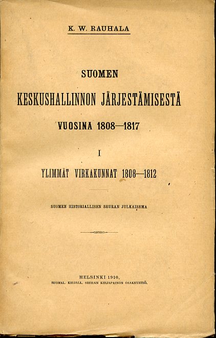 Suomen keskushallinnon järjestäminen