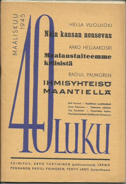 40-luku, maaliskuu 1945