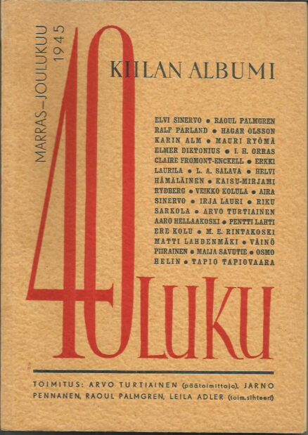 40-luku, marras-joulukuu 1945