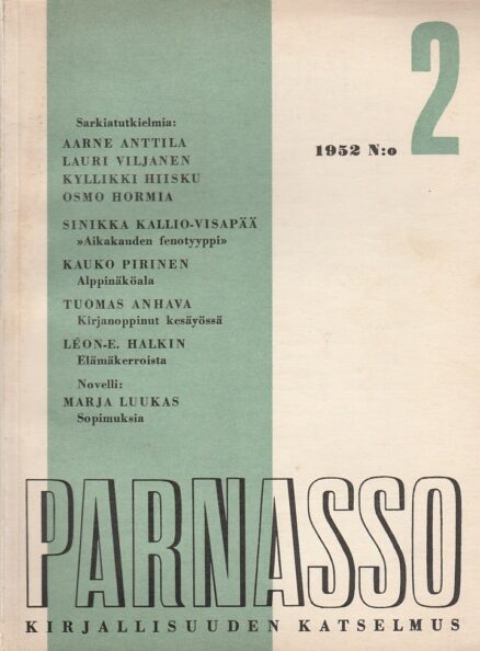 Parnasso 2/1952