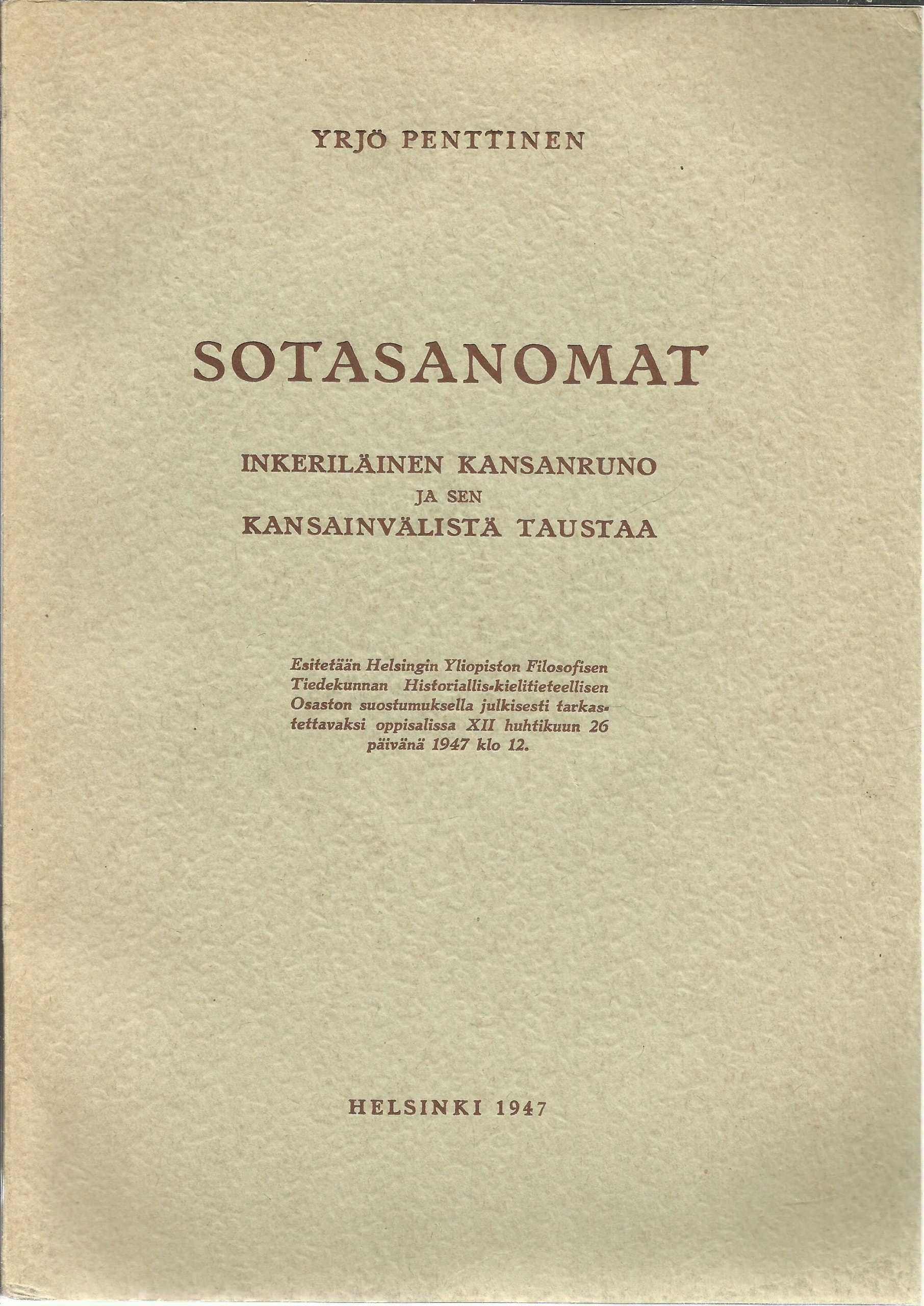 Sotasanomat