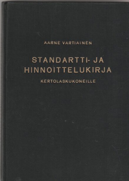 Standartti- ja hinnoittelukirja kertolaskukoneille