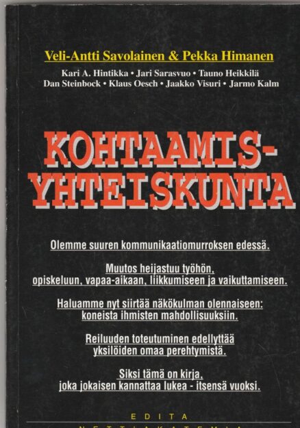 Kohtaamisyhteiskunta - kirja mahdollisuudesta