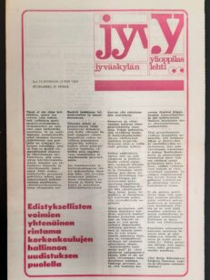 Jyväskylän ylioppilaslehti vuosikerta 1969 vajaa