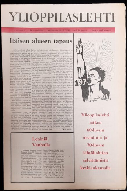 Ylioppilaslehti vuosikerta 1970 vajaa