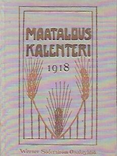 Maatalouskalenteri 1918