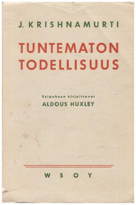 Tuntematon todellisuus