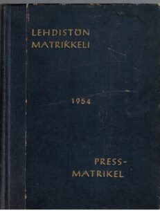 Lehdistön matrikkeli 1954 Pressmatrikel