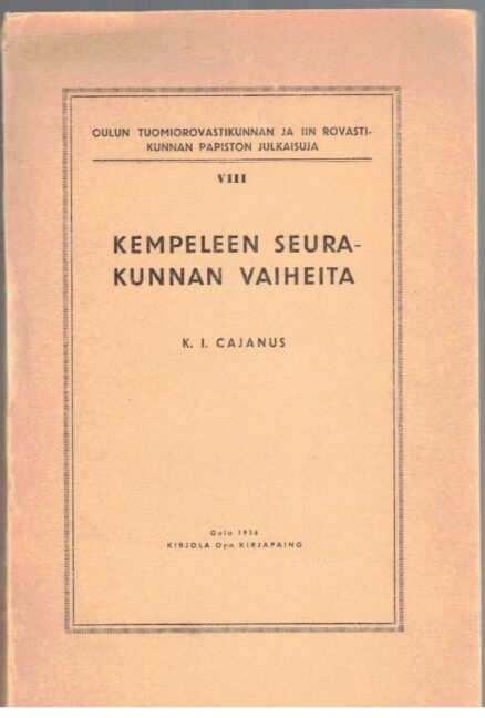 Kempeleen seurakunnan vaiheita