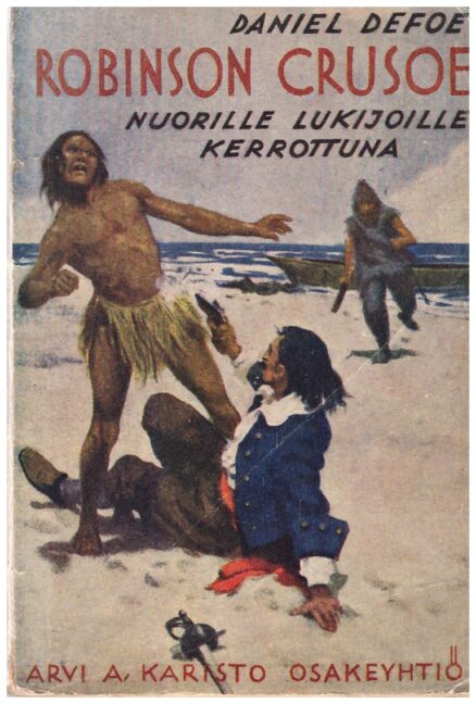 Robinson Crusoe nuorille lukijoille kerrottuna