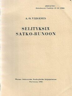 Selityksiä Satko-runoon