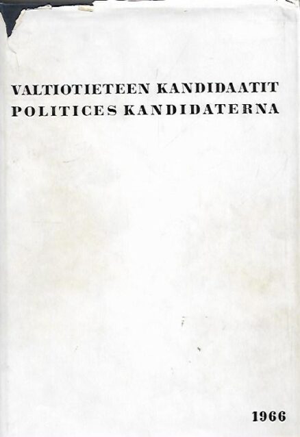 Valtiotieteen kandidaatit - Politices kandidaterna 1966