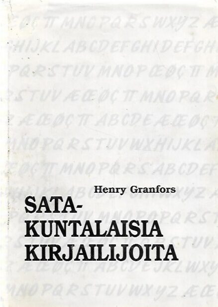 Satakuntalaisia kirjailijoita - Kaunokirjallisuusbibliografia