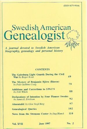 Swedis American Genealogist 2/1997