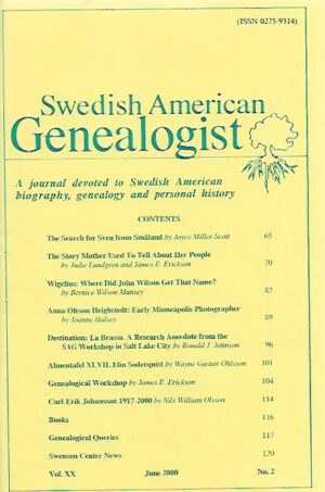 Swedis American Genealogist 2/2000