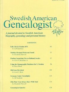 Swedis American Genealogist 2/2003