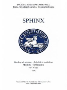 Sphinx 1996 : Årsbok serie B : Föredrag och uppsatser - Vuosikirja sarja B : Esitelmät ja kirjoitukset