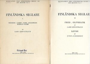 Finländska seglare I-IV - Meddelanden från Sjöhistoriska museet vid Åbo Akademi N:o 5, 6, 9 & 10