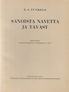 Sanoista navetta ja tavast