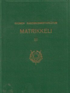 Suomen rakennusmestariliiton matrikkeli III