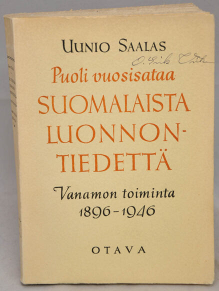 Puoli vuosisataa suomalaista luonnontiedettä