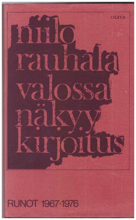 Valossa näkyy kirjoitus - Runot 1967-1976