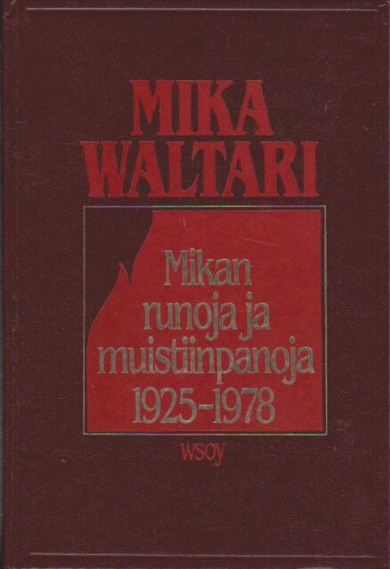 Mikan runoja ja muistiinpanoja 1925-1978