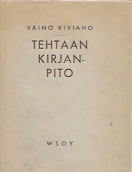 Tehtaan kirjanpito