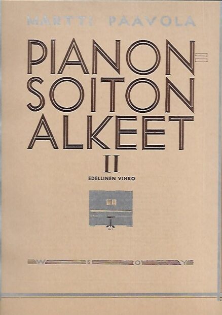 Pianonsoiton alkeet II - Edellinen vihko