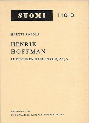 Henrik Hoffman - Puritistinen kielenkorjaaja