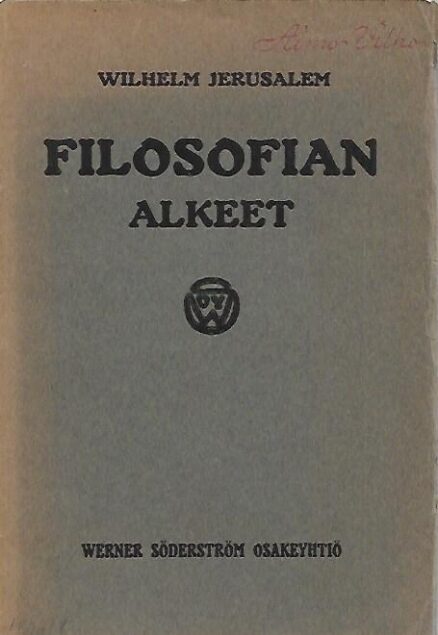 Filosofian alkeet