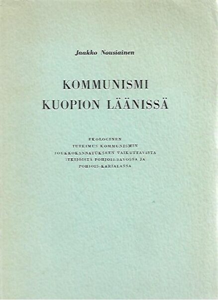 Kommunismi Kuopion läänissä