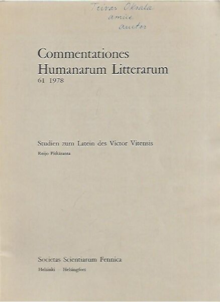 Commentationes Humanarum Litterarum