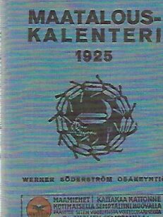 Maatalouskalenteri 1925