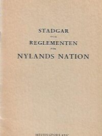 Stadgar och reglementen för Nylands nation