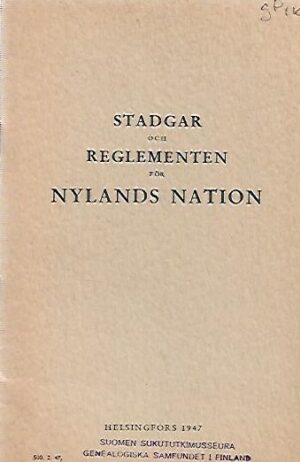 Stadgar och reglementen för Nylands nation