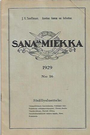 Sana ja Miekka 16/1929