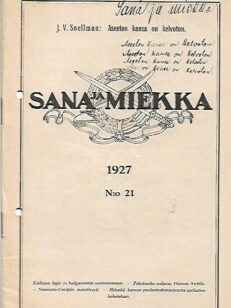 Sana ja Miekka 21/1927