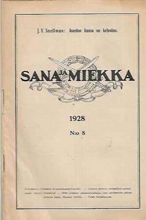 Sana ja Miekka 8/1928