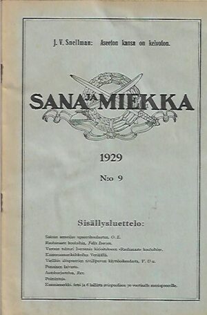 Sana ja Miekka 9/1929