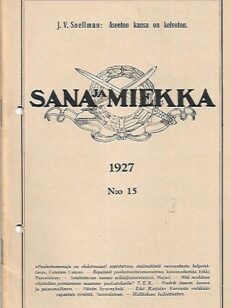 Sana ja Miekka 15/1927