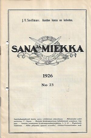 Sana ja Miekka 23/1926