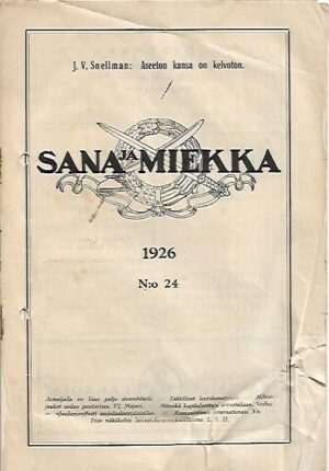 Sana ja Miekka 24/1926