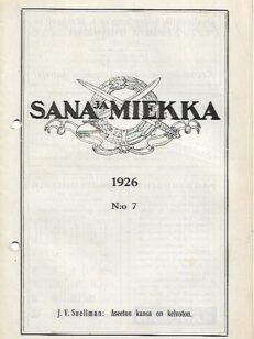 Sana ja Miekka 7/1926