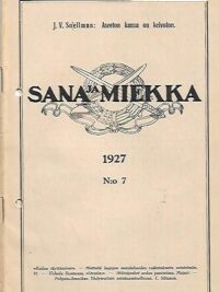 Sana ja Miekka 7/1927