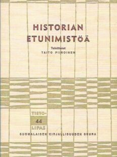 Historian etunimistöä