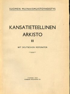 Kansatieteellinen arkisto II