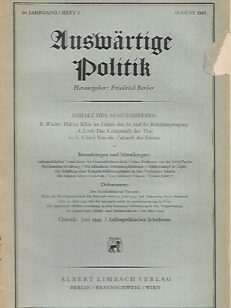 Auswärtige Politik - August 1943