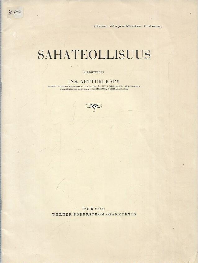 Sahateollisuus